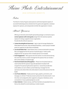 Charity Sponsorship Packet Template
