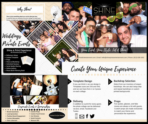 Photo Booth Brochure Template - A4