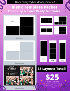 Blank Template Pack for Photoshop & Canva