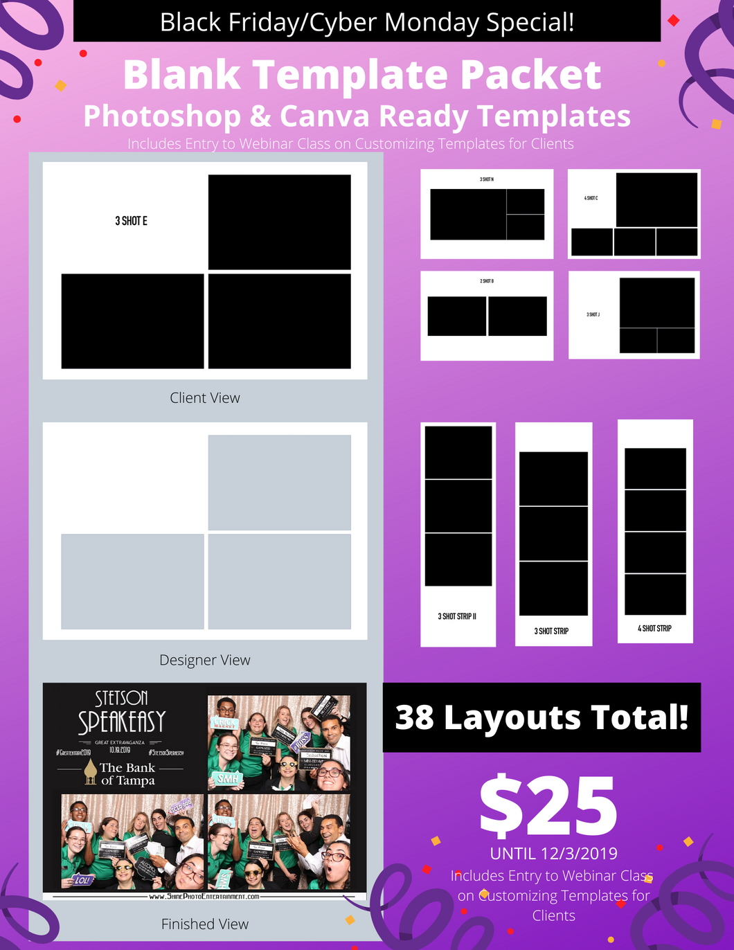 Blank Template Pack for Photoshop & Canva